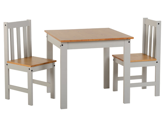 Ludlam 2 Seater Dining Set in Grey and Oak