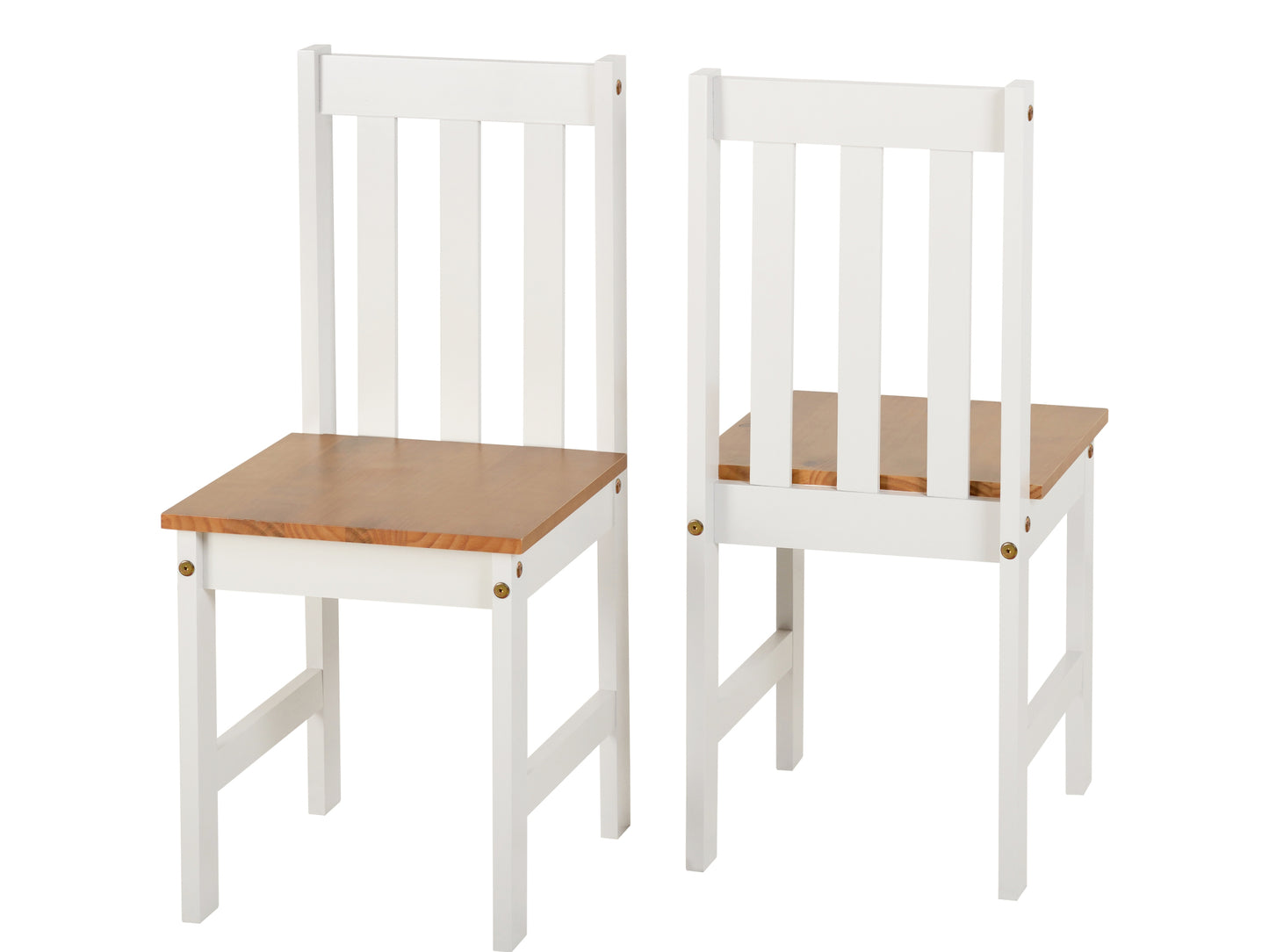 Ludlam 2 Seater Dining Set in White and Oak