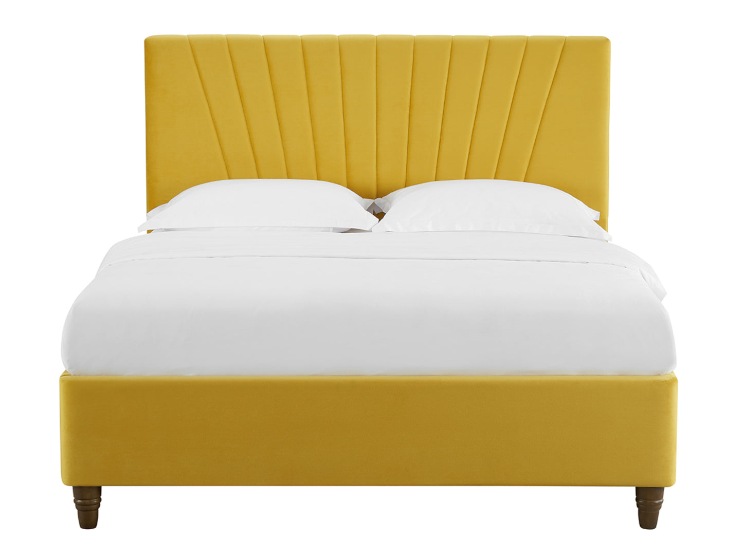 Lexie Bed Frame in Mustard Yellow