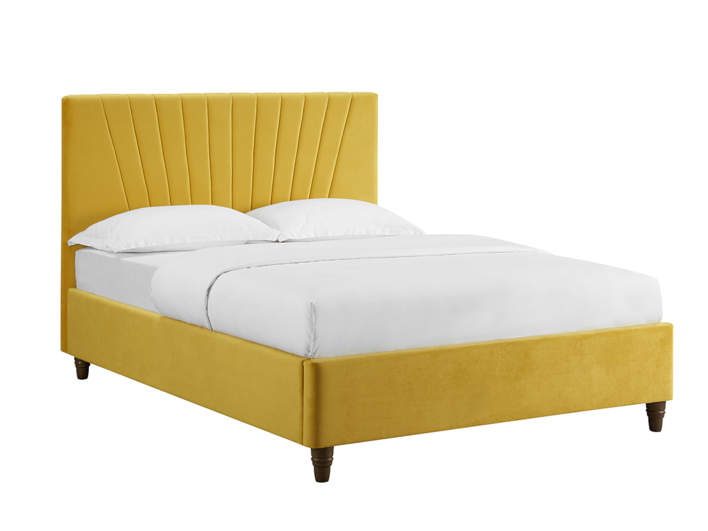 Lexie Bed Frame in Mustard Yellow