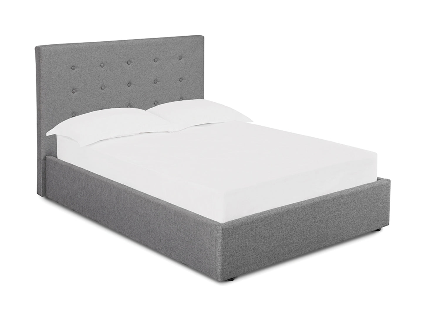 Lucca Ottoman Storage Bed Frame in Soft Grey