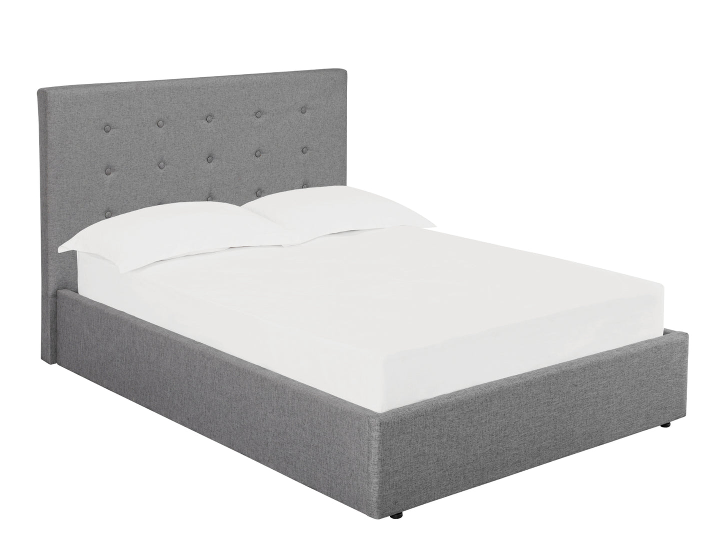 Lucca Ottoman Storage Bed Frame in Soft Grey