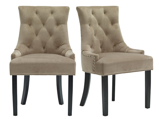 Morgan Dining Chair in Beige (2 Pack)