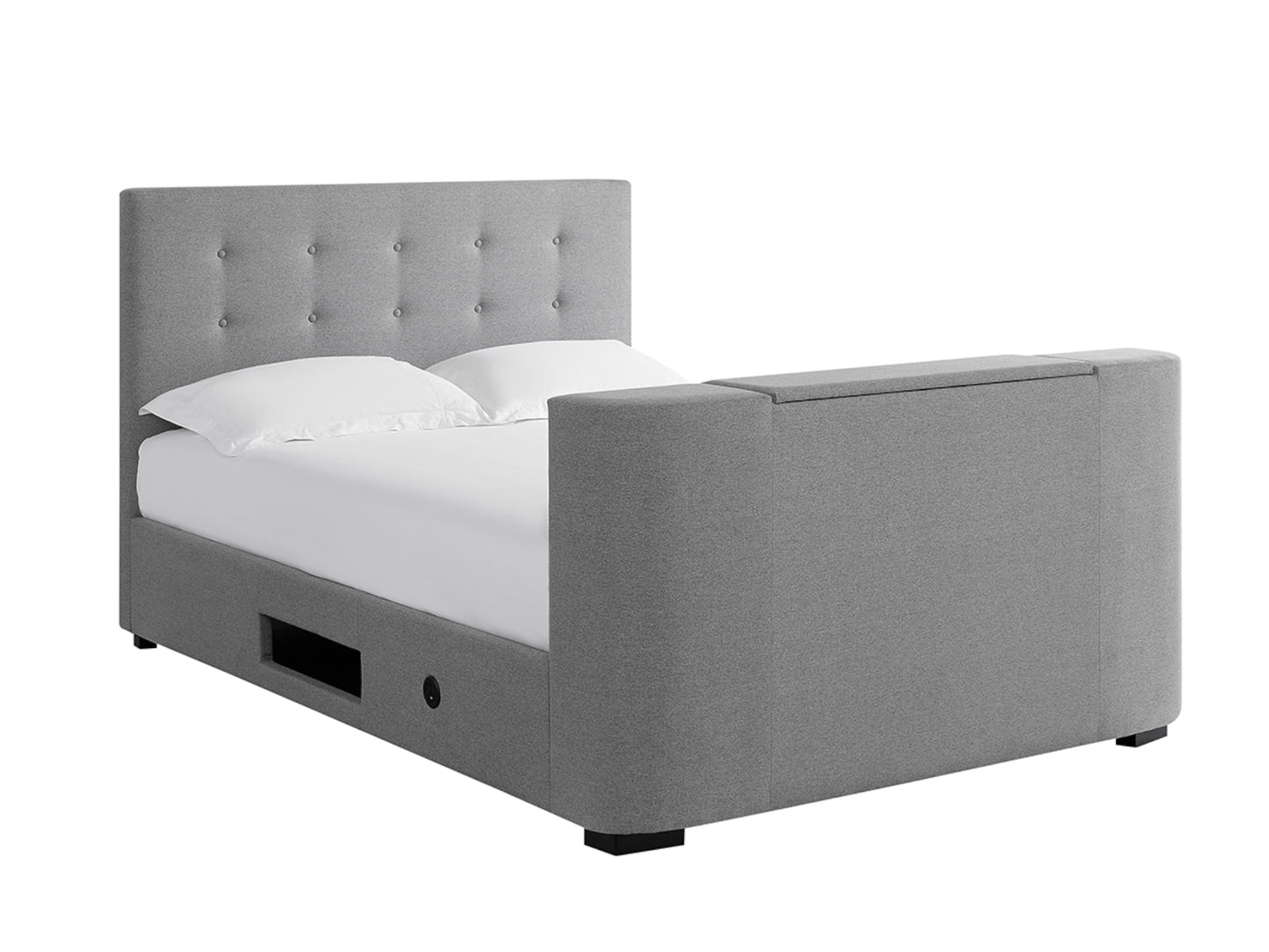 Mayfair TV Bed Frame in Grey Flannel