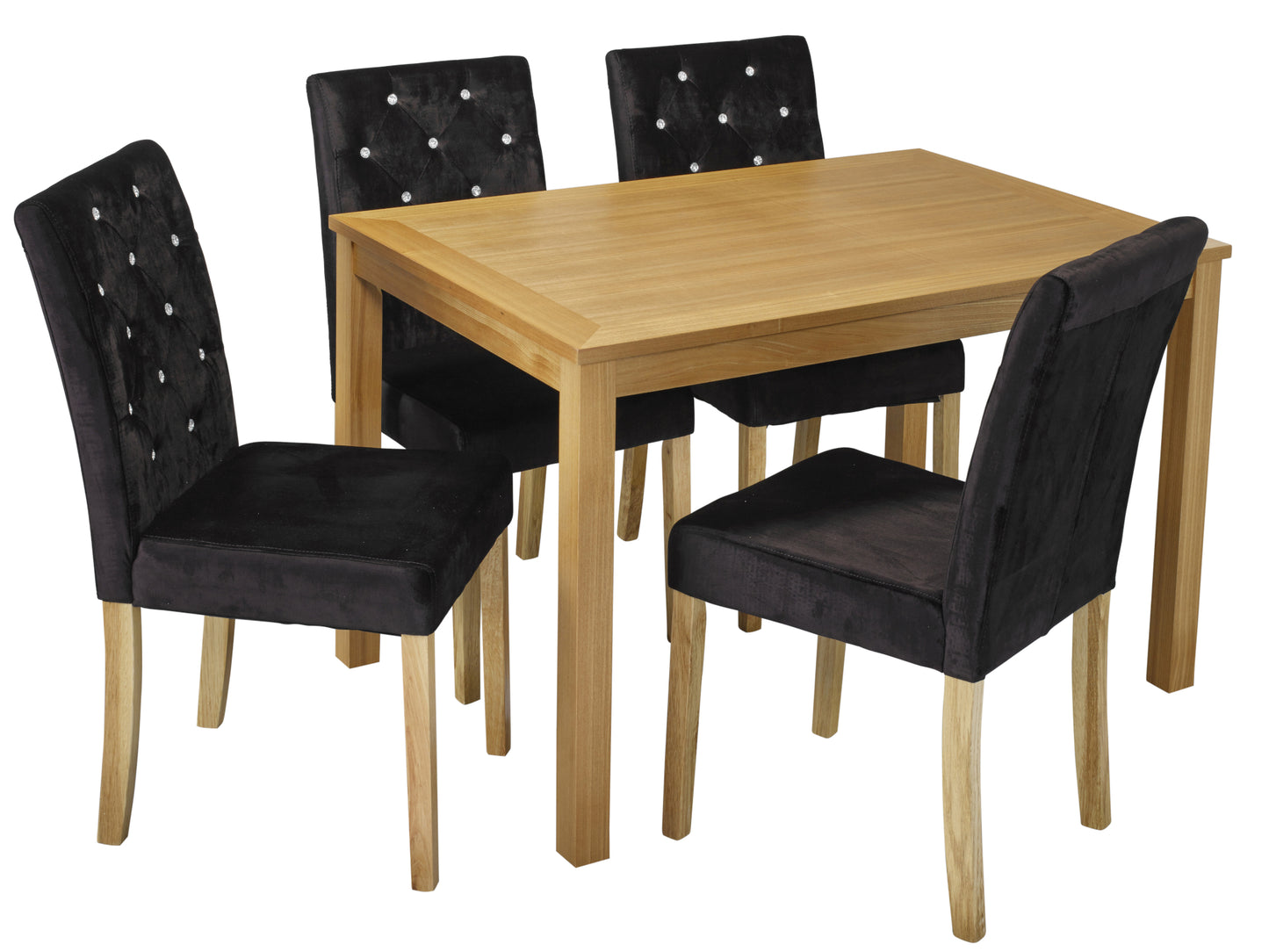 Paris Dining Chair in Black (2 Pack)