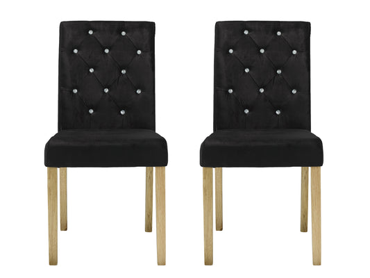 Paris Dining Chair in Black (2 Pack)