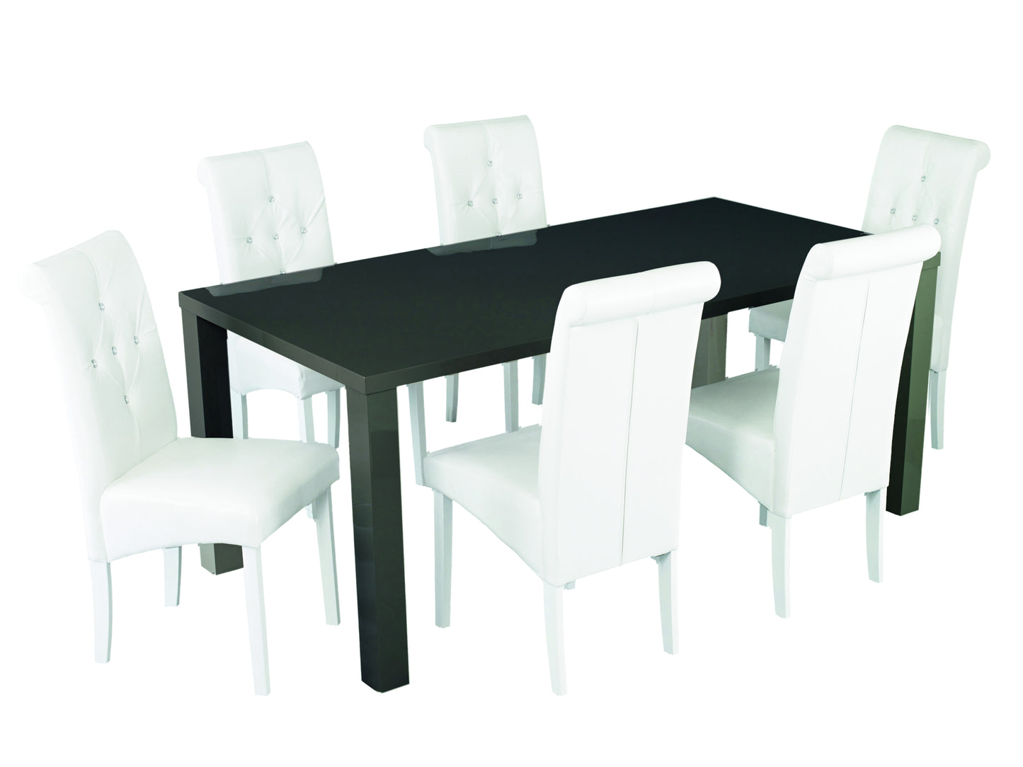 Puro Dining Table in Charcoal