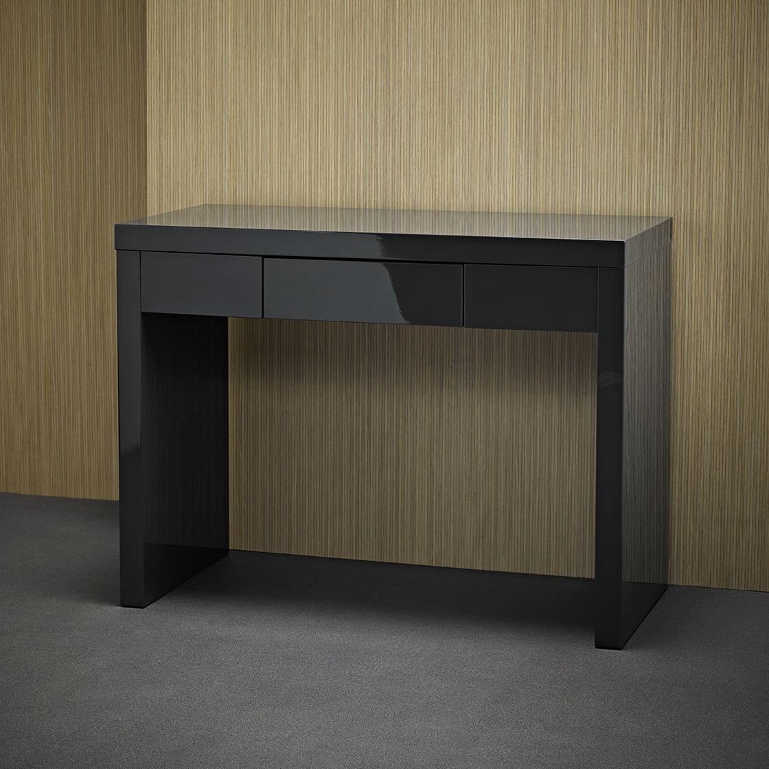 Puro Bedroom Furniture in Charcoal Gloss