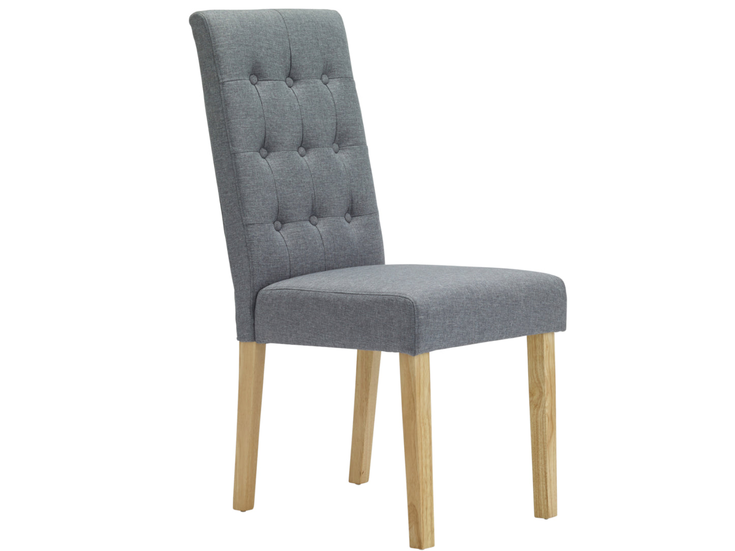 Roma Dining Chair in Grey (2 Pack)