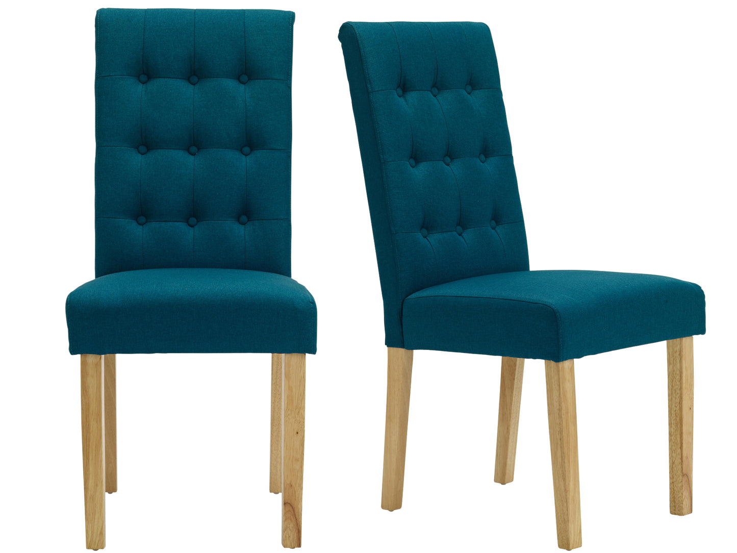 Roma Dining Chair in Teal (2 Pack)