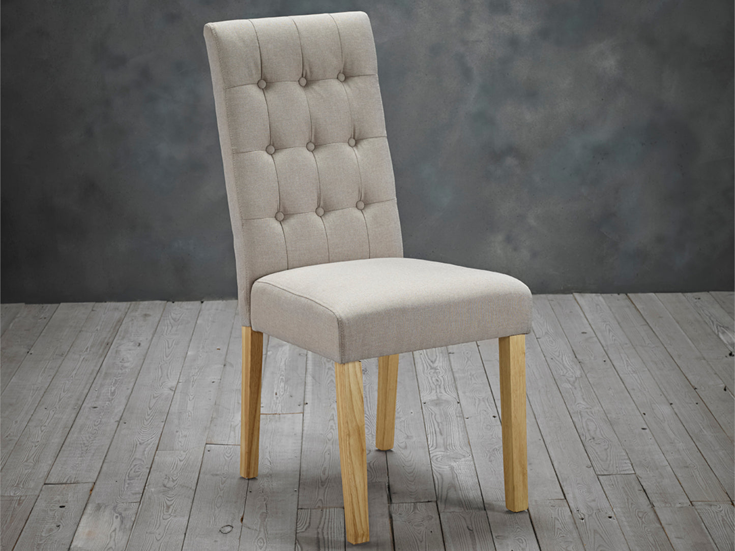 Roma Dining Chair in Beige (2 Pack)