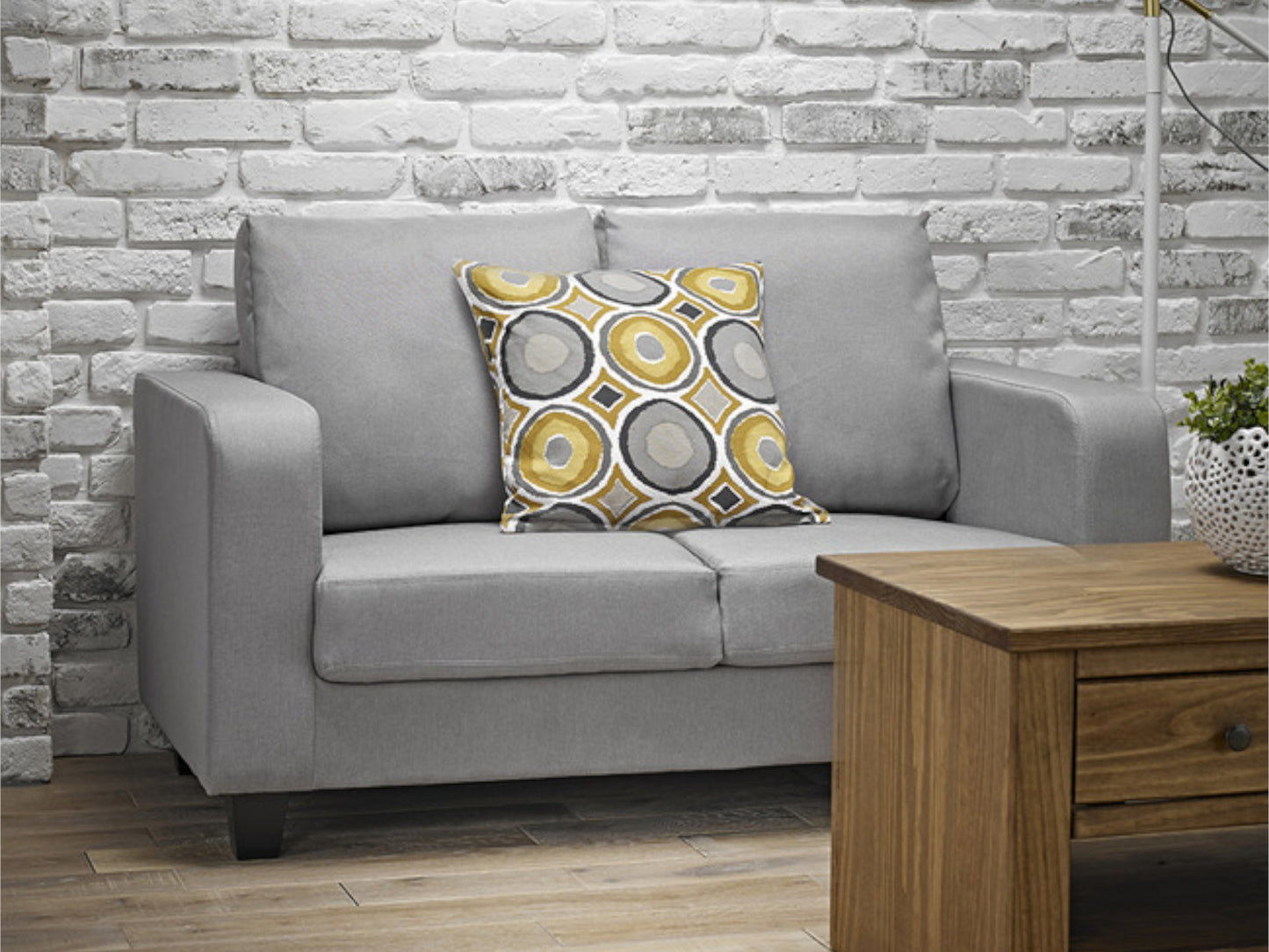 Sofa in a Box in Grey Fabric