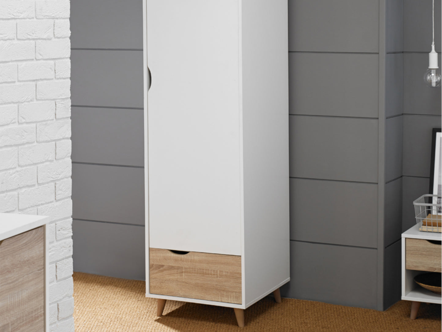 Stockholme Bedroom Furniture in White and Oak