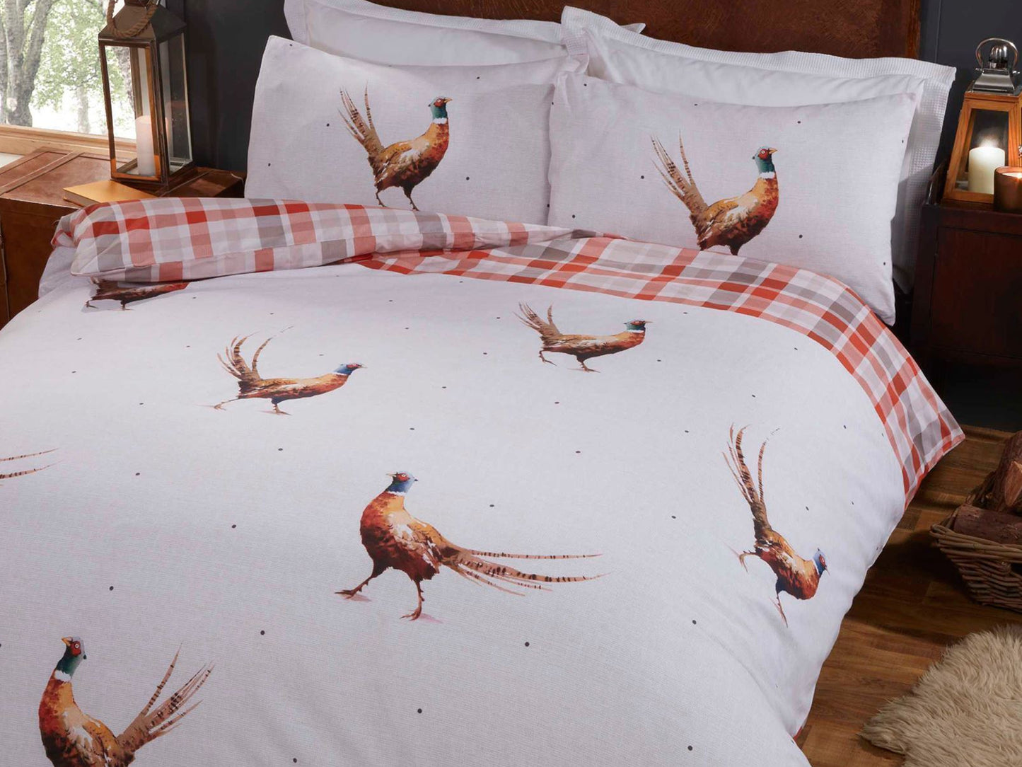 Pheasants Reversible Bedding Set Multi