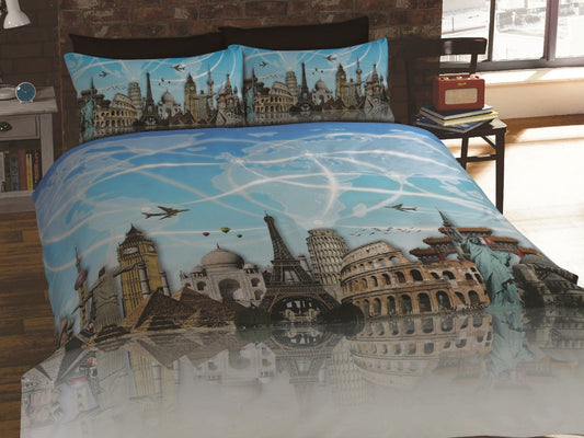 All Around The World Bedding Set Multi