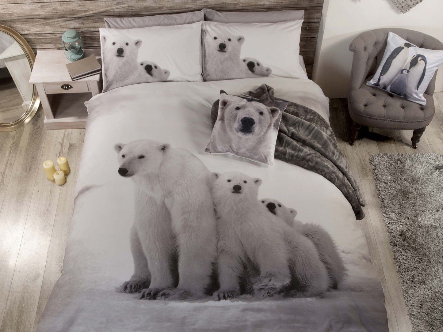 Polar Bear Bedding Set Multi