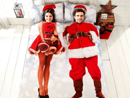 Selfie Santa Christmas Bedding Set Multi