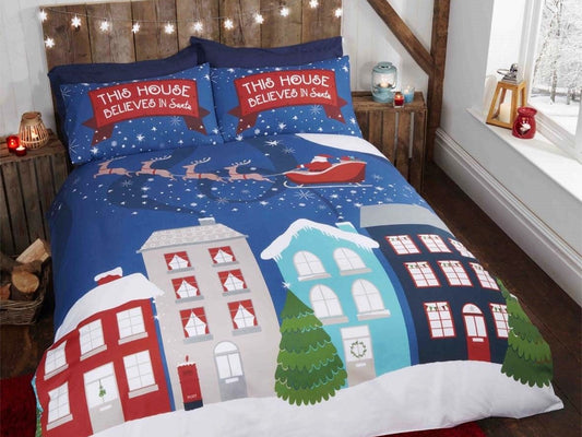 Midnight at Christmas Bedding Set Multi (glow in the dark)