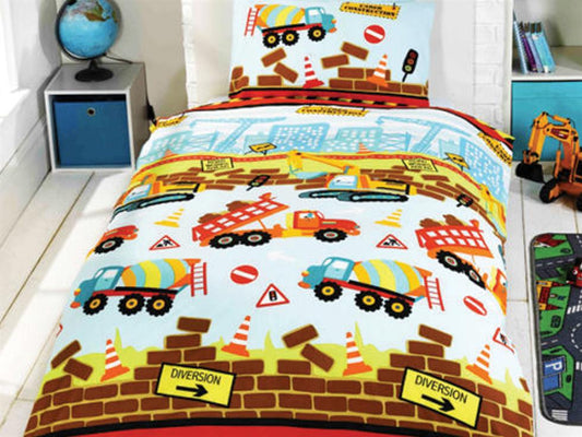 Under Construction Childrens Bedding Set