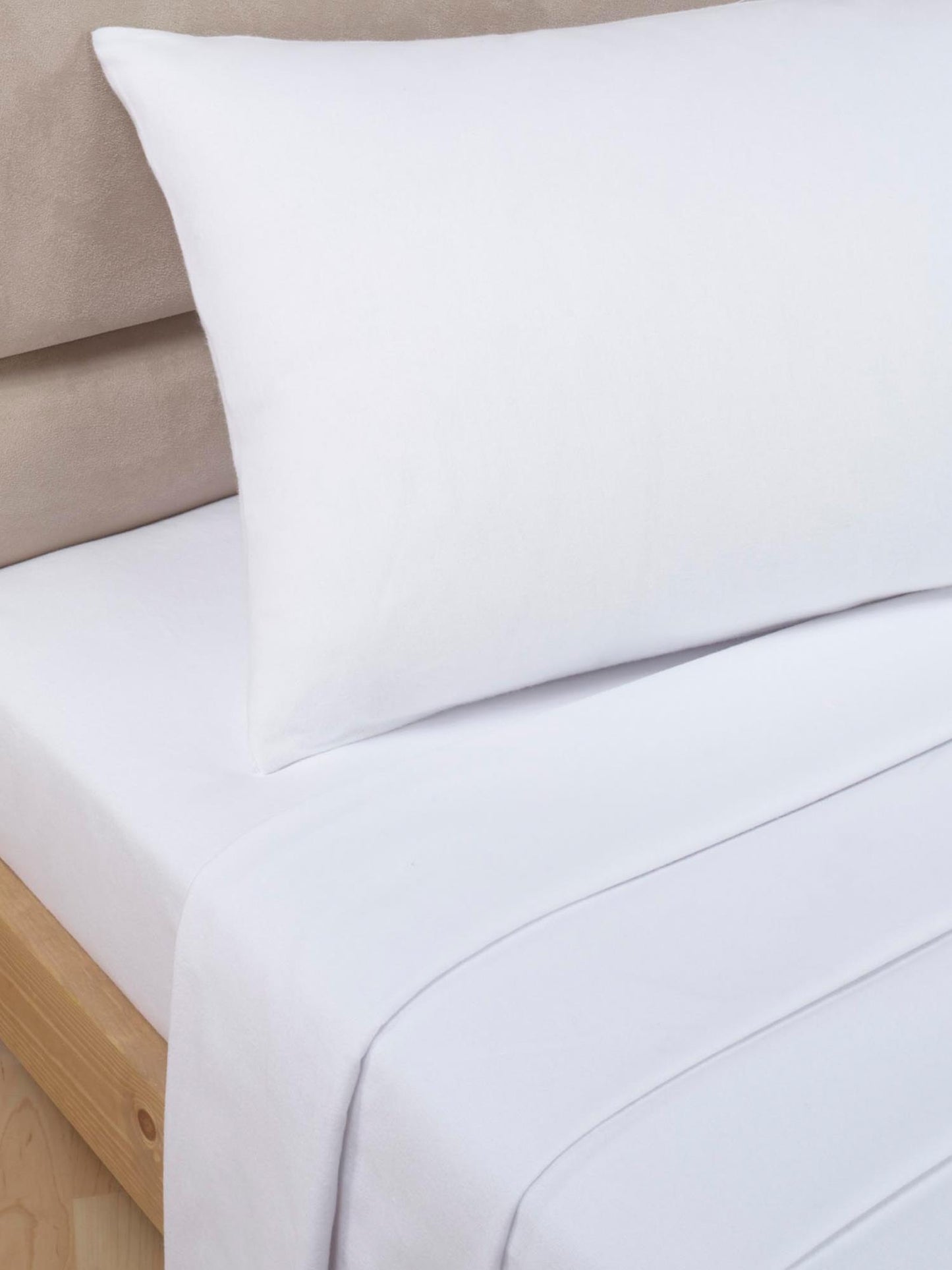 Percale Luxury Flat Sheet White