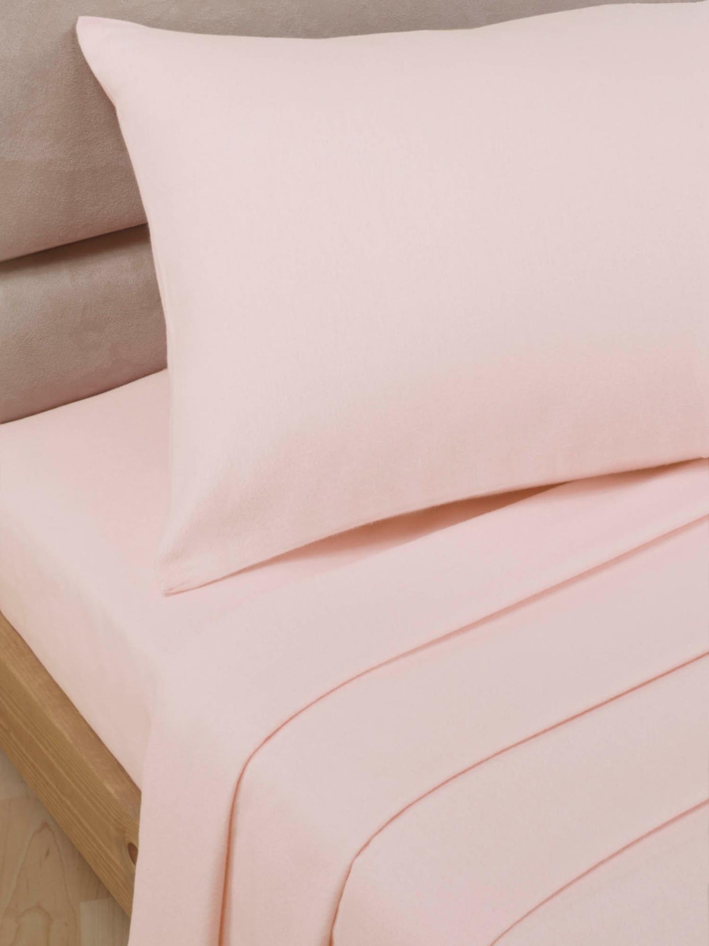 Percale Luxury Pillow Cases Soft Pink