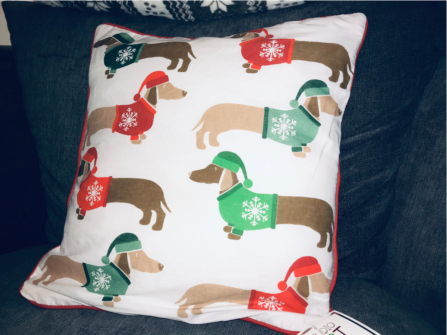 Christmas Sausage Dog Bedding Set Multi