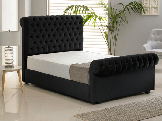 Windsor Luxury Bed Frame in Hercules Black