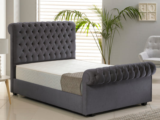 Windsor Luxury Bed Frame in Hercules Charcoal