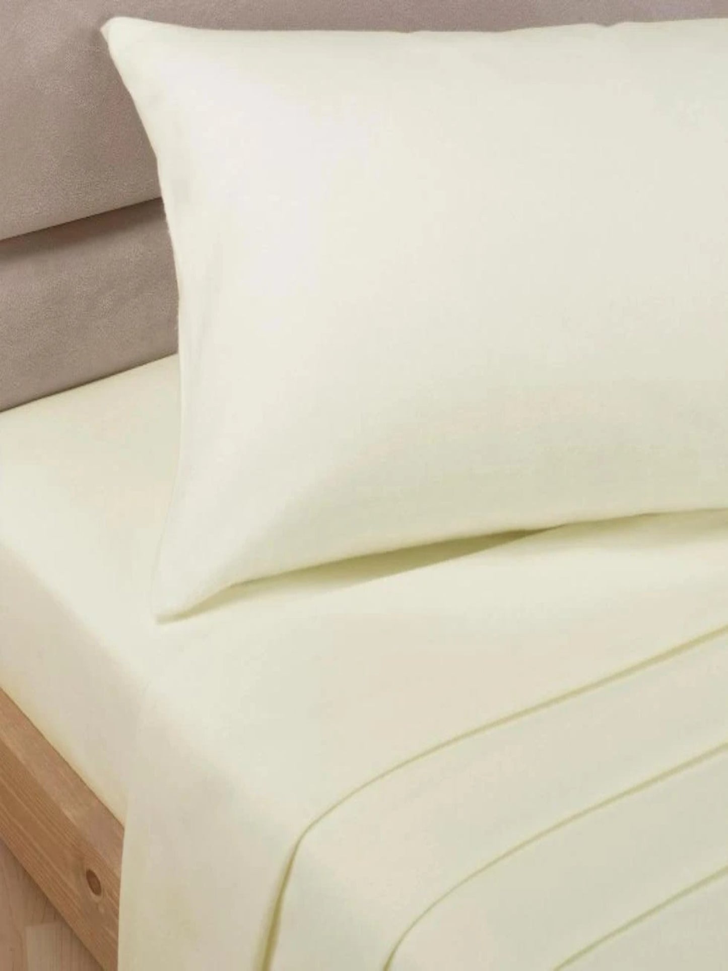 Percale Luxury Extra Deep Fitted Sheet Ivory