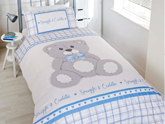 Snuggle & Cuddle Childrens Bedding Set Blue