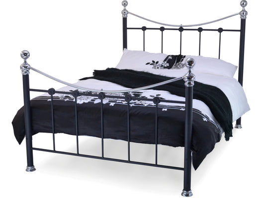 Camara Luxury Metal Bed Frame in Black