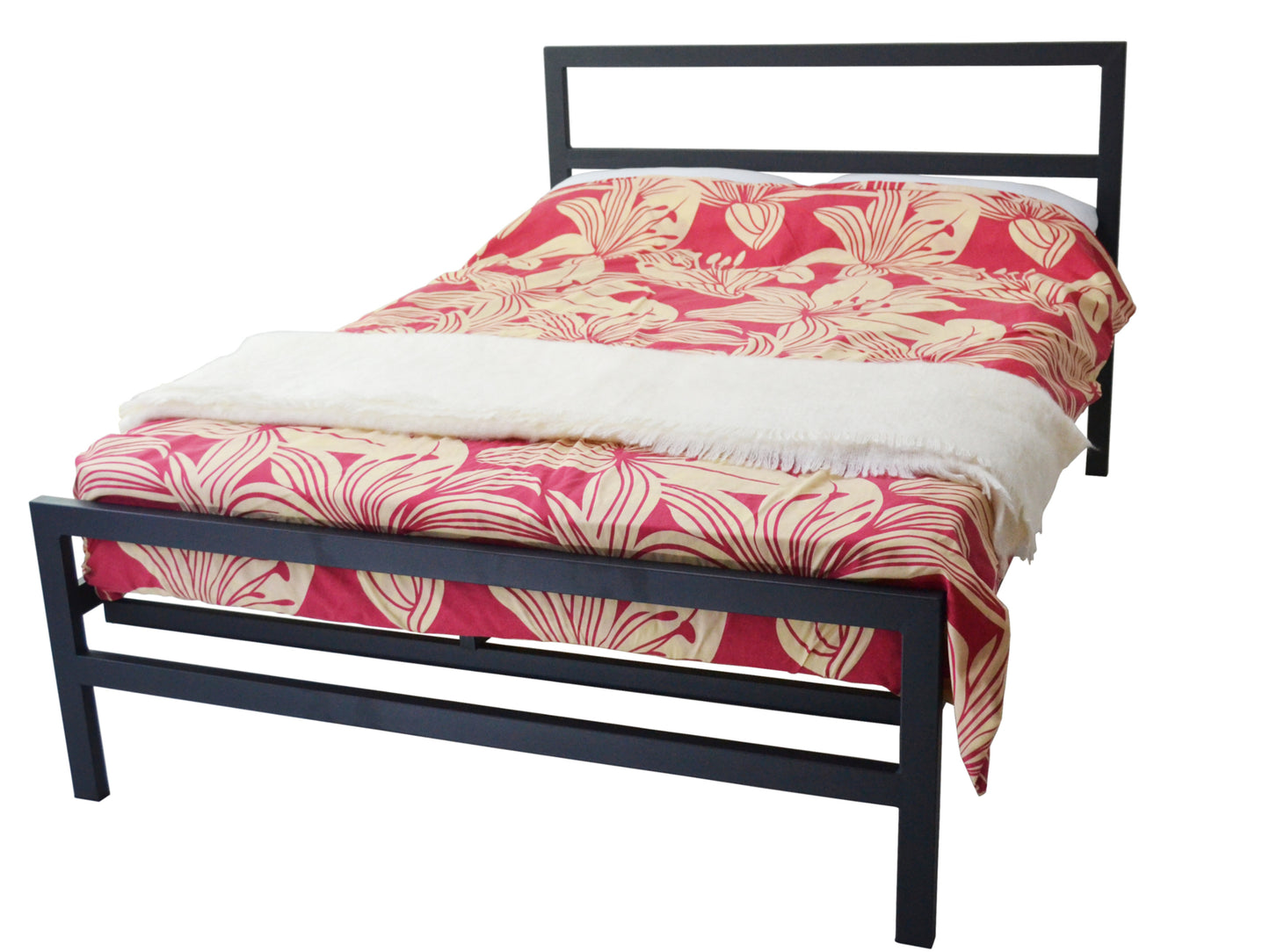 Euxton Mesh Metal Bed Frame in Black