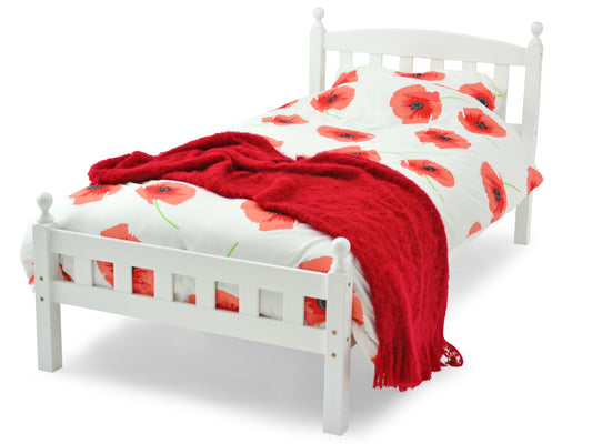 Florida Wooden Bed Frame in White