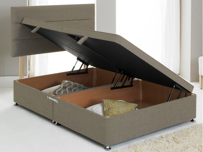 Vencil ST Ottoman Side Opening Bed Base in Chenille Mink