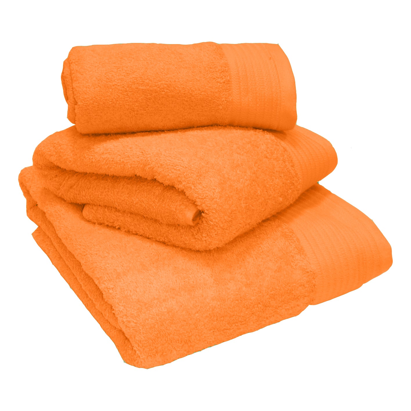 Chatsworth 100% Egyptian Cotton Bathroom Towels 600gsm Tangerine