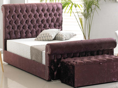 Buckingham Luxury Bed Frame in Crushed Purple