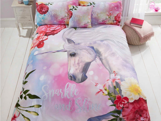 Sparkle and Shine Unicorn Bedding Set