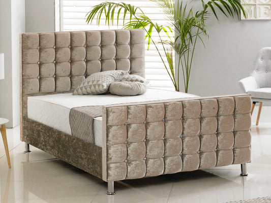 Kensington Luxury Bed Frame in Crushed Mink