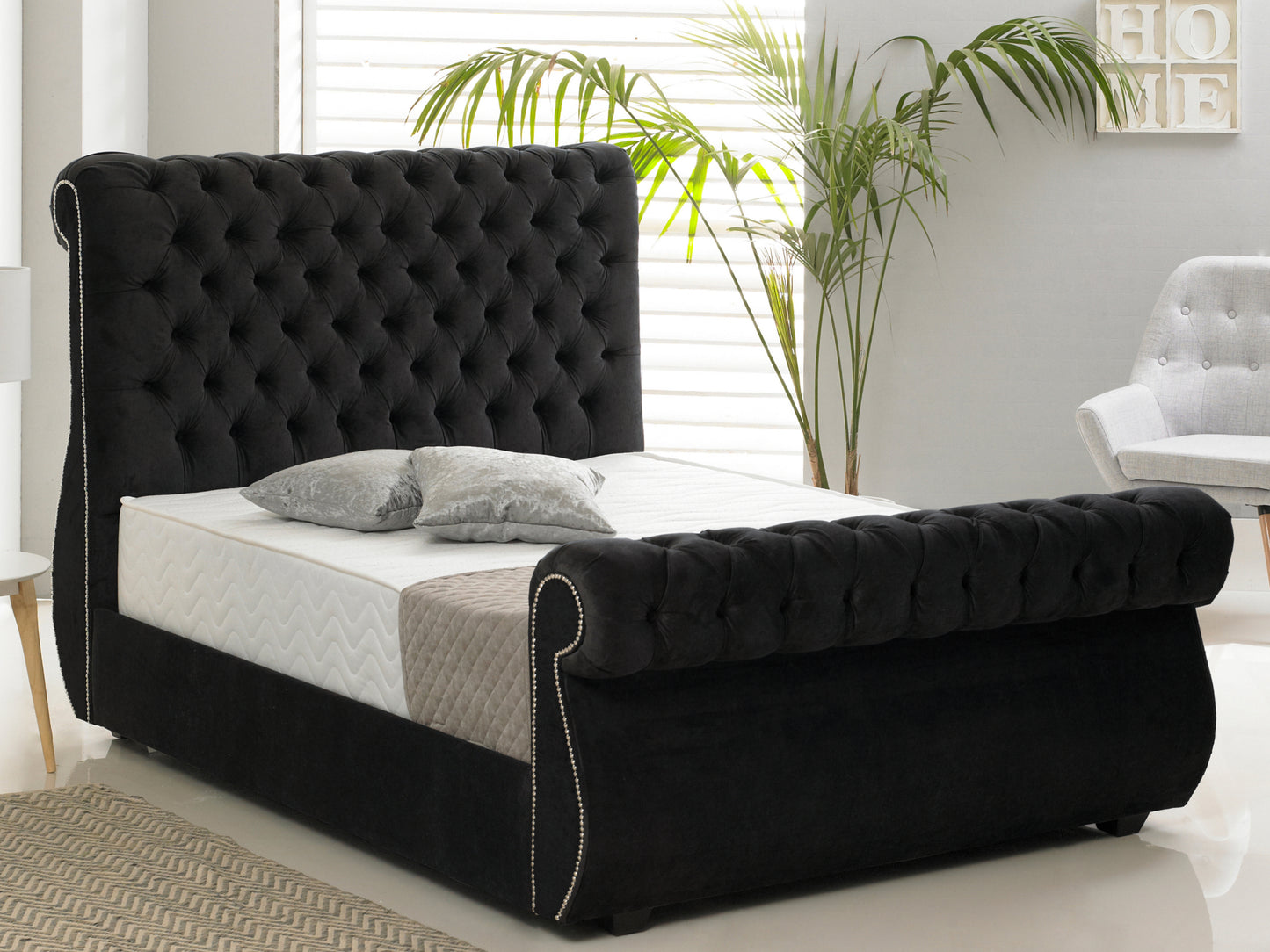 Chiswick Luxury Bed Frame in Hercules Black