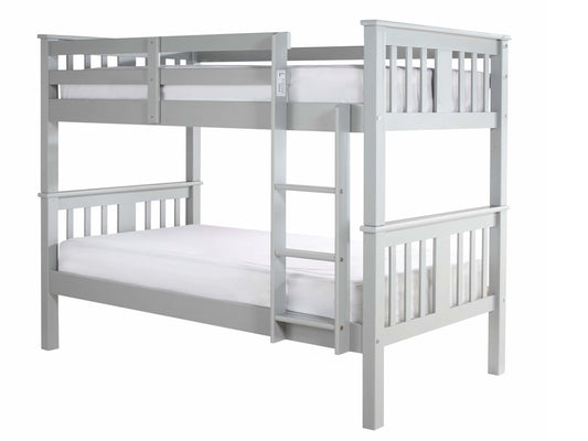 Vernan Wooden Bunk Bed in Grey