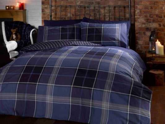 Argyle Bedding Set Blue