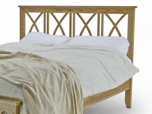 Asha Luxury Bed Frame in Solid Oak