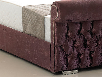 Buckingham Luxury Bed Frame in Crushed Purple