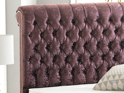 Buckingham Luxury Bed Frame in Crushed Purple