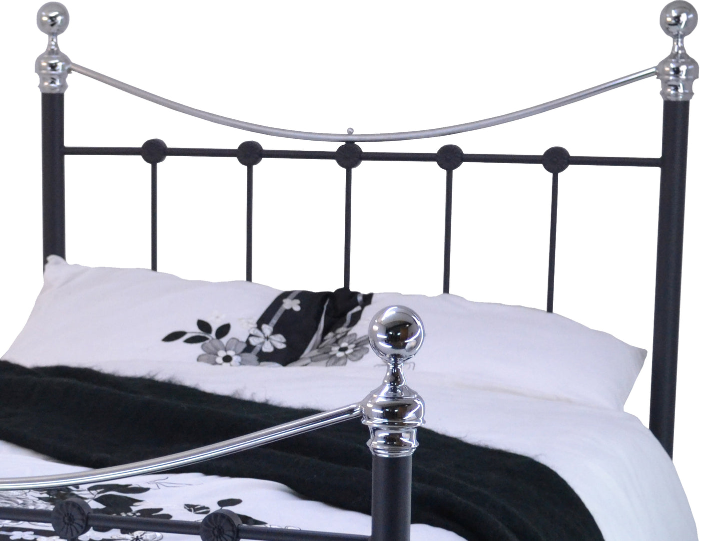 Camara Luxury Metal Bed Frame in Black
