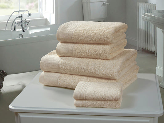 Chatsworth 100% Egyptian Cotton Bathroom Towels 600gsm Biscuit