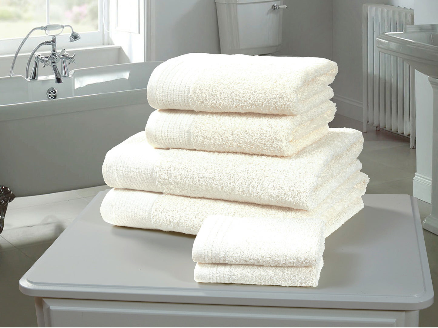 Chatsworth 100% Egyptian Cotton Bathroom Towels 600gsm White