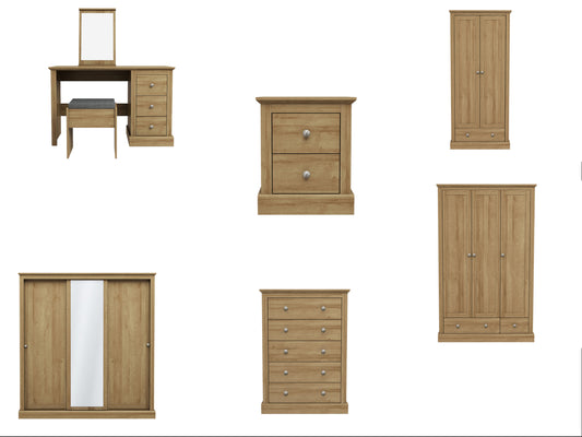 Devon Bedroom Furniture in Oak