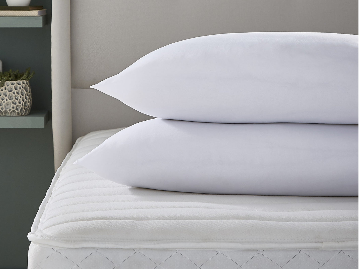 100% Egyptian Cotton Luxury Pillow Pair