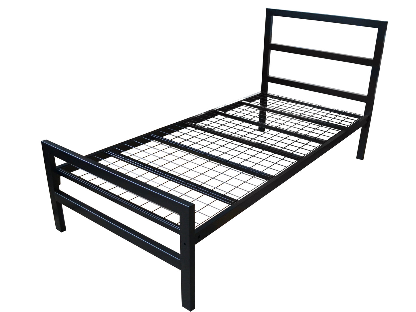 Euxton Mesh Metal Bed Frame in Black